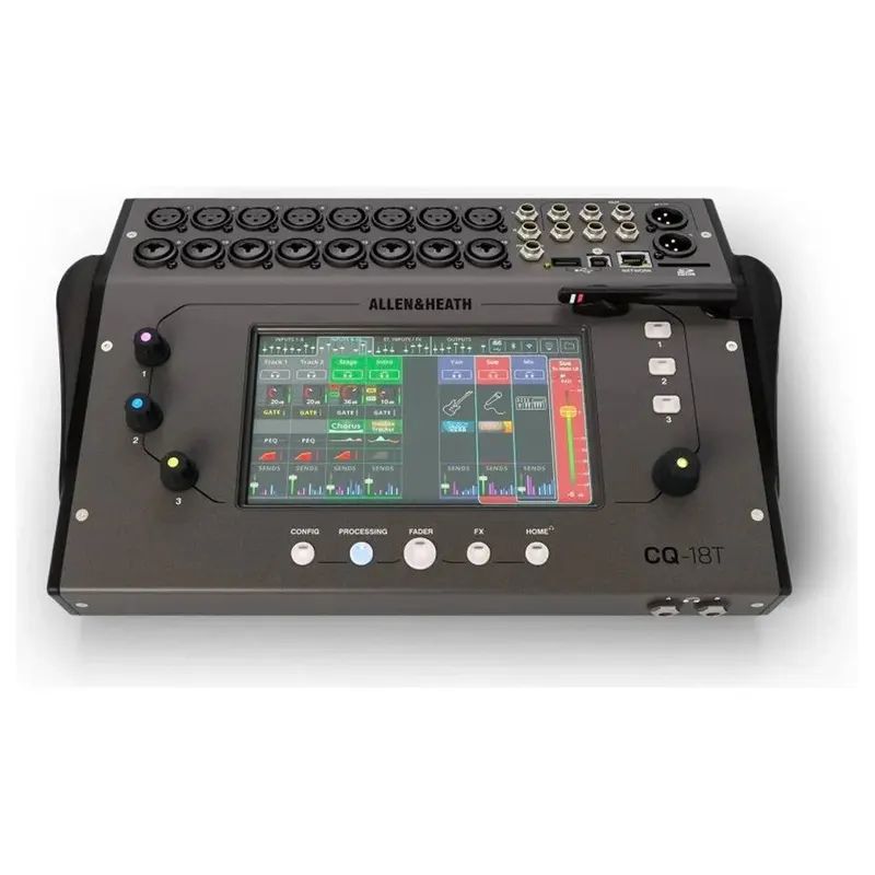 ALLEN & HEATH CQ-18T Mezclador digital ultracompacto de 18 entradas y 8 salidas con Wi-Fi