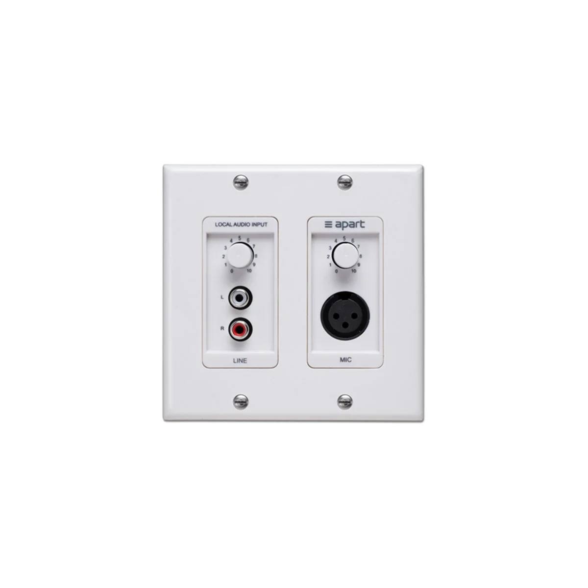 APART D-ALINP Panel de control de montaje a pared con entrada de linea y micrófono XLR