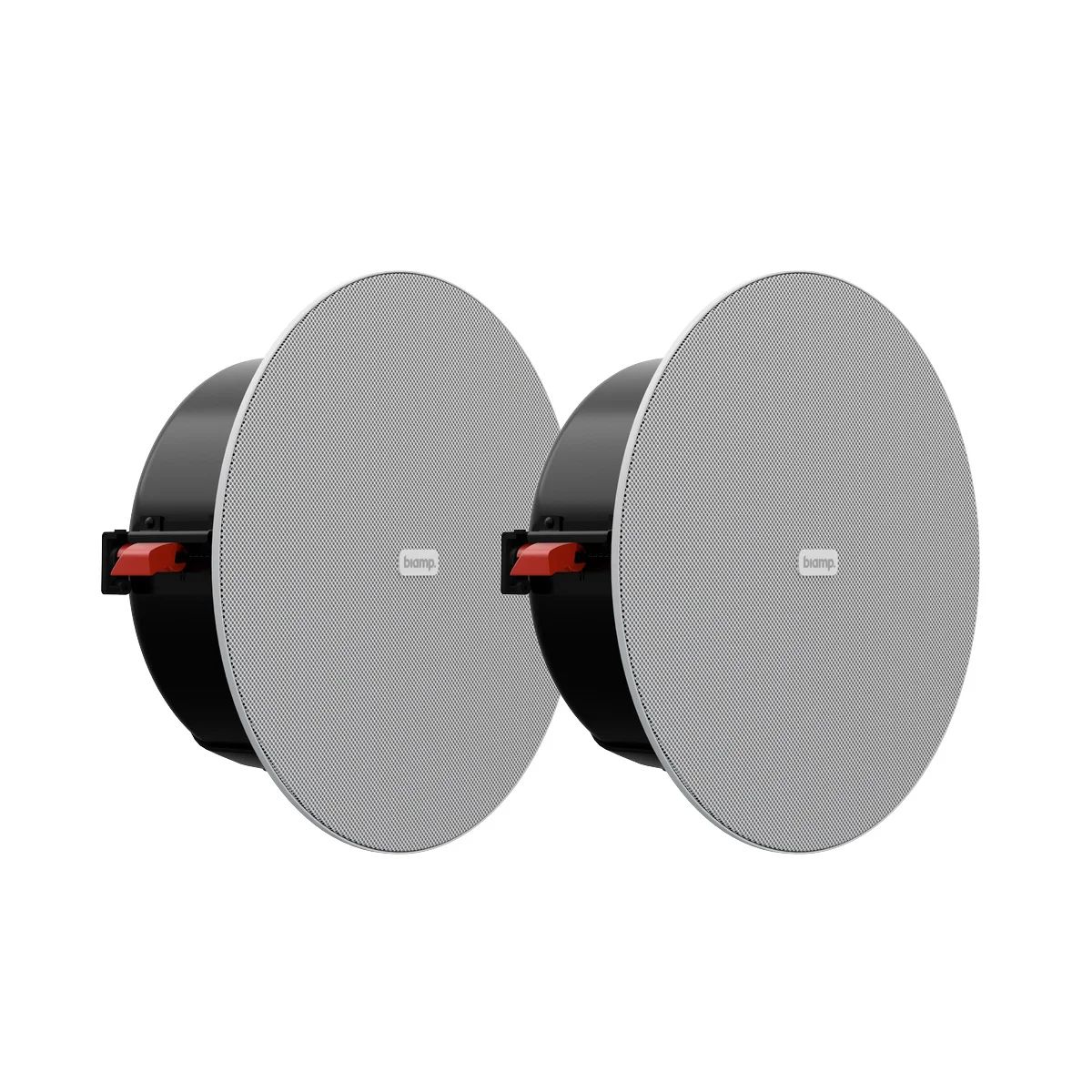BIAMP DX-IC4LP Par Altavoces para plafon 4.5 pulgadas, color negro