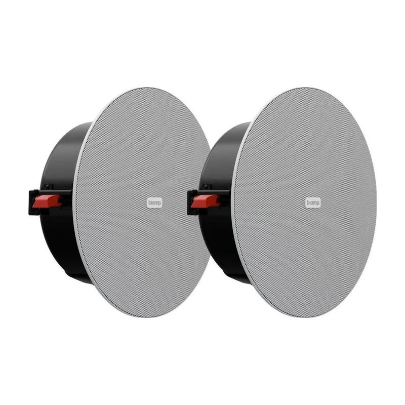 BIAMP DX-IC4LP Par Altavoces para plafon 4.5 pulgadas, color negro
