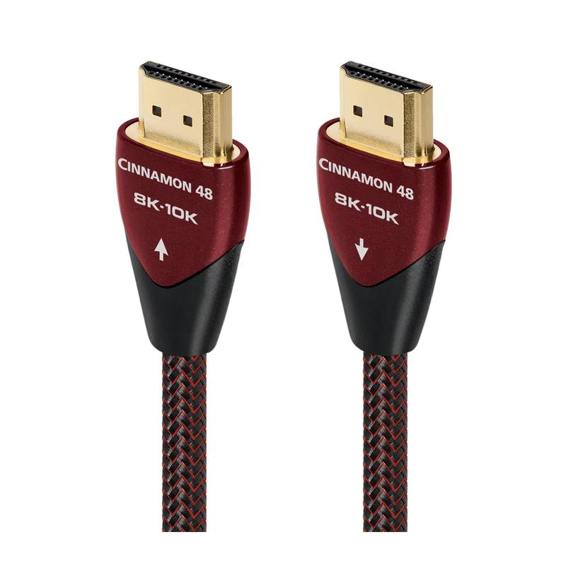 AudioQuest Cinnamon 48 — Cable HDMI 8K-10K 48Gbps, 1.5 m, Trenza Roja