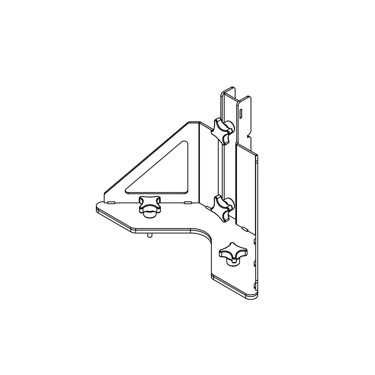 NEXO IDT-BPADAPT Soporte para ID84 / ID84L / IDS312 a placa base VNT-BP600