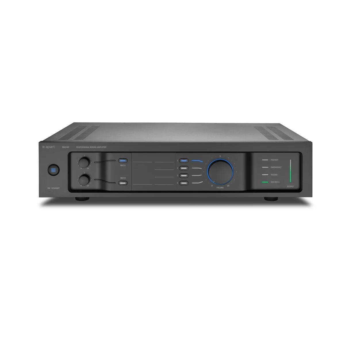 APART MA240 Amplificador mezclador 240 watts linea de 70/100 volts