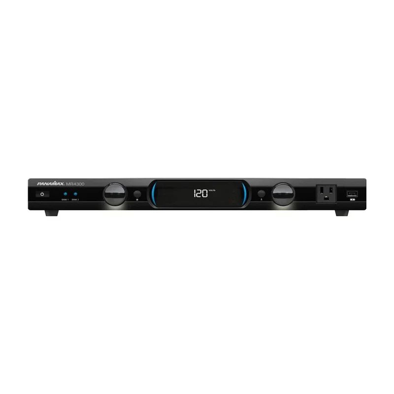 PANAMAX MR4300 Acondicionador de corriente eléctrica con voltimetro digital, 9 contactos