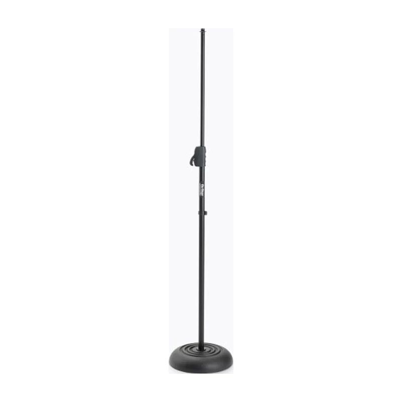 ON-STAGE MS7201QRB Pedestal para microfono con base redonda, color negro