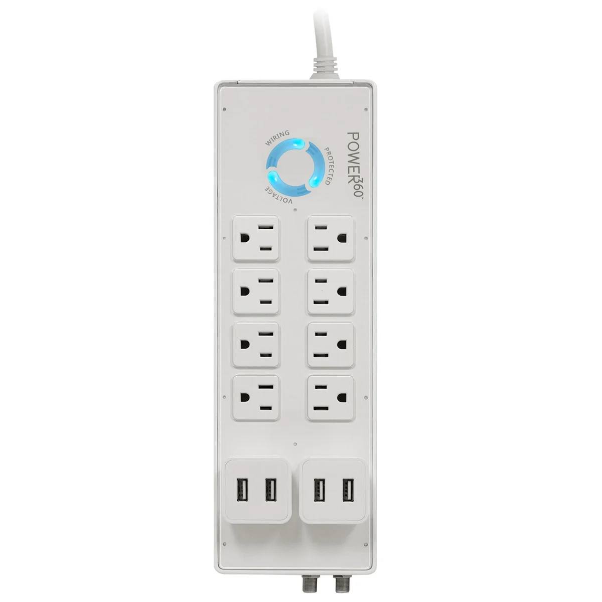 PANAMAX P360-8 Protector contra descargas eléctricas con 4 puertos USB para carga