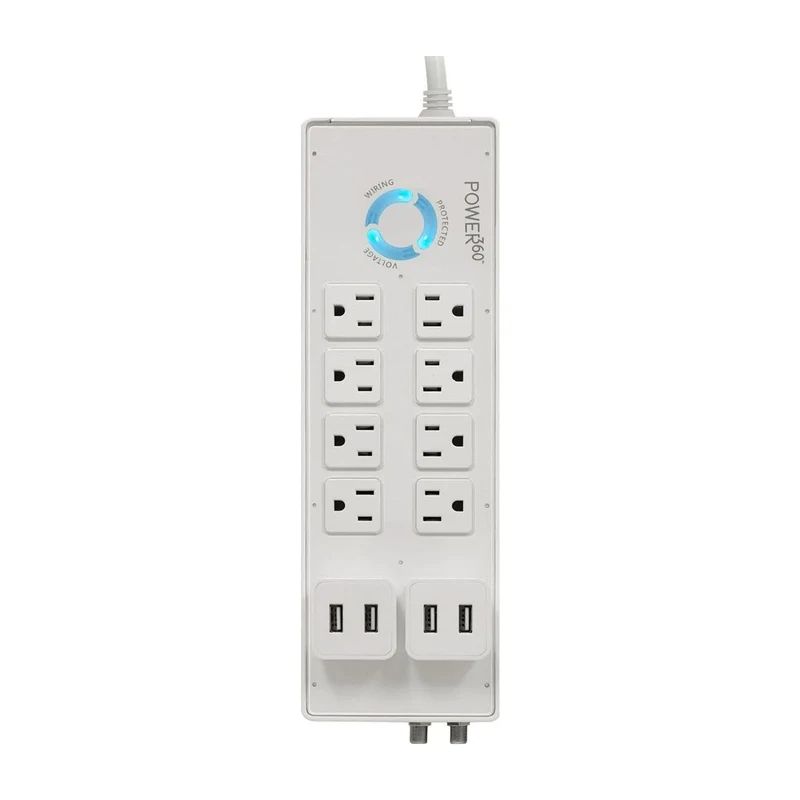 PANAMAX P360-8 Protector contra descargas eléctricas con 4 puertos USB para carga