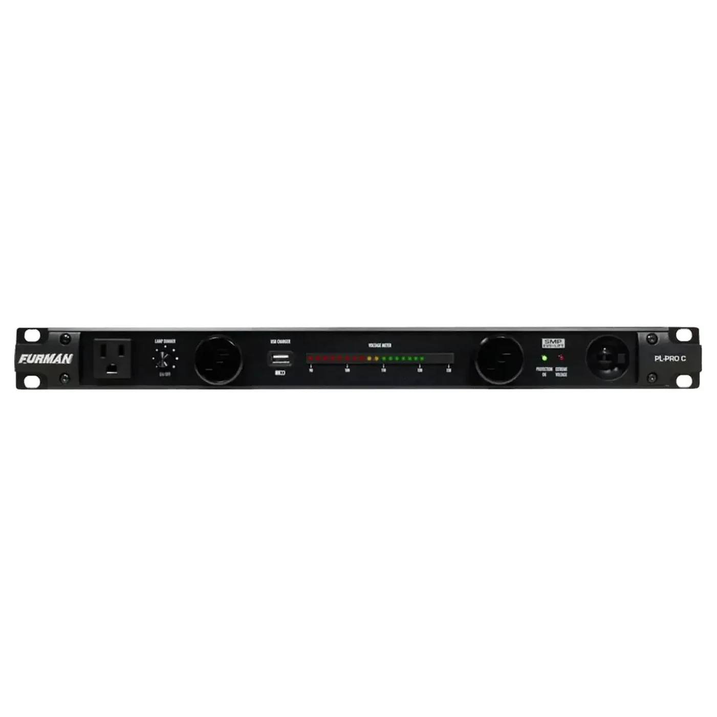 Furman PL-PRO C — Acondicionador de Energía 20A con Luces Retráctiles y Voltímetro LED