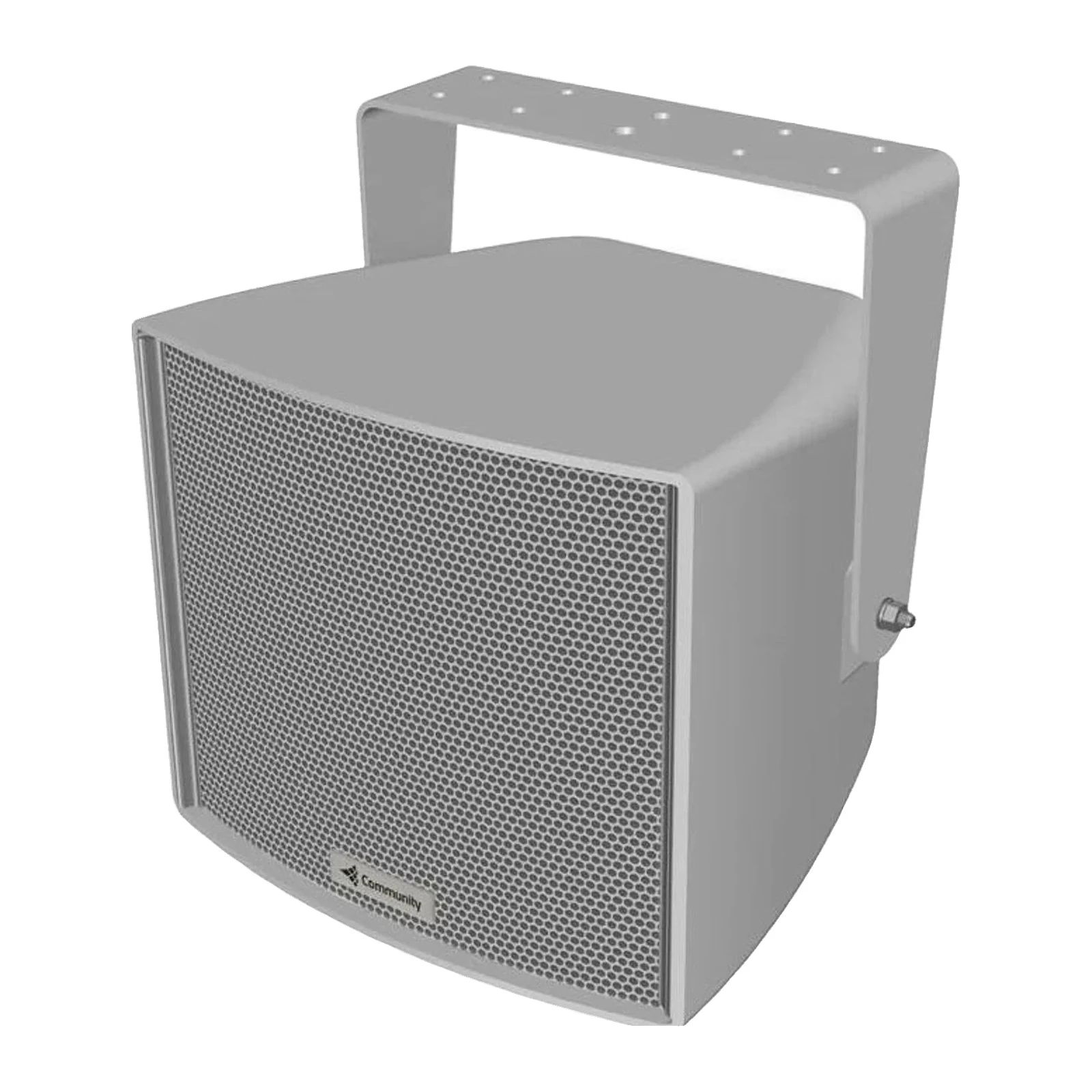 BIAMP R.35COAX Altavoz pasivo para intemperie de tiro coaxial, color gris