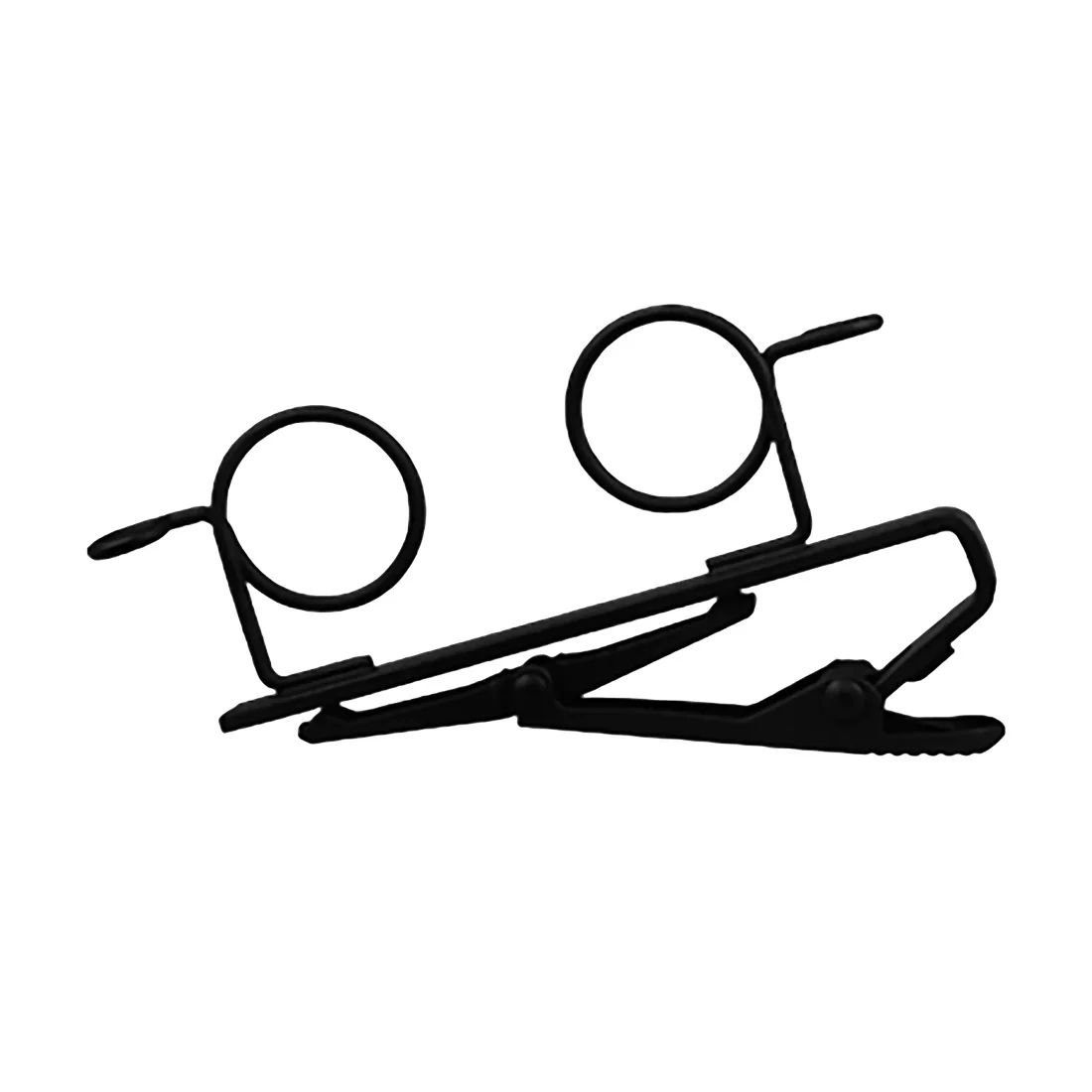 SHURE RK183T2 Clip de corbata para sujetar 2 microfonos lavalier, color negro