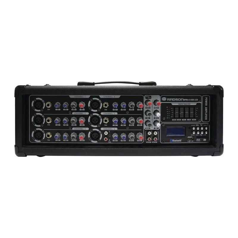 Radson Mezcladora Amplificada RPM-6 USB LCD