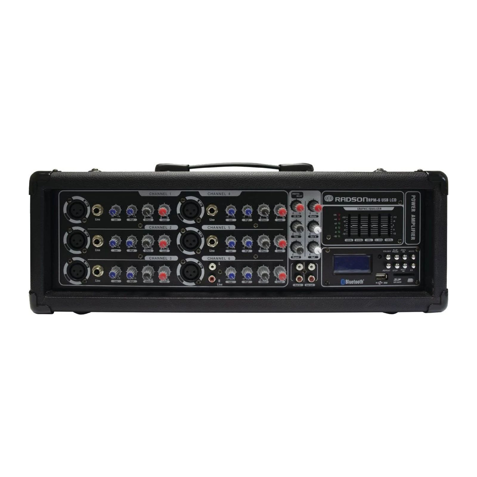 Radson Mezcladora Amplificada RPM-6 USB LCD