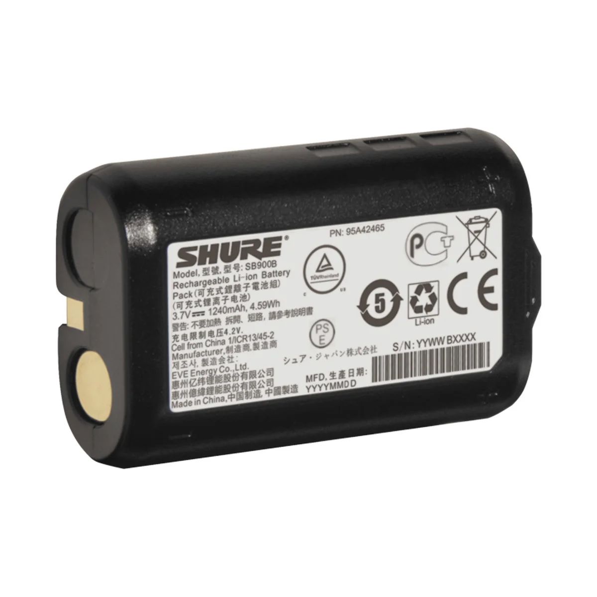 SHURE SB900B Bateria recargable ion litio