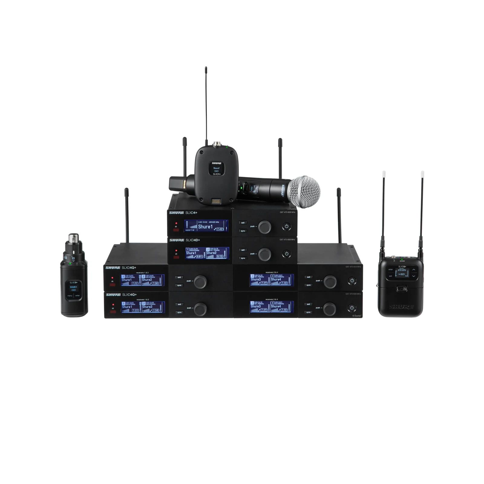Shure SLXD24D/B58 — SLX-D+ (cápsula B58)