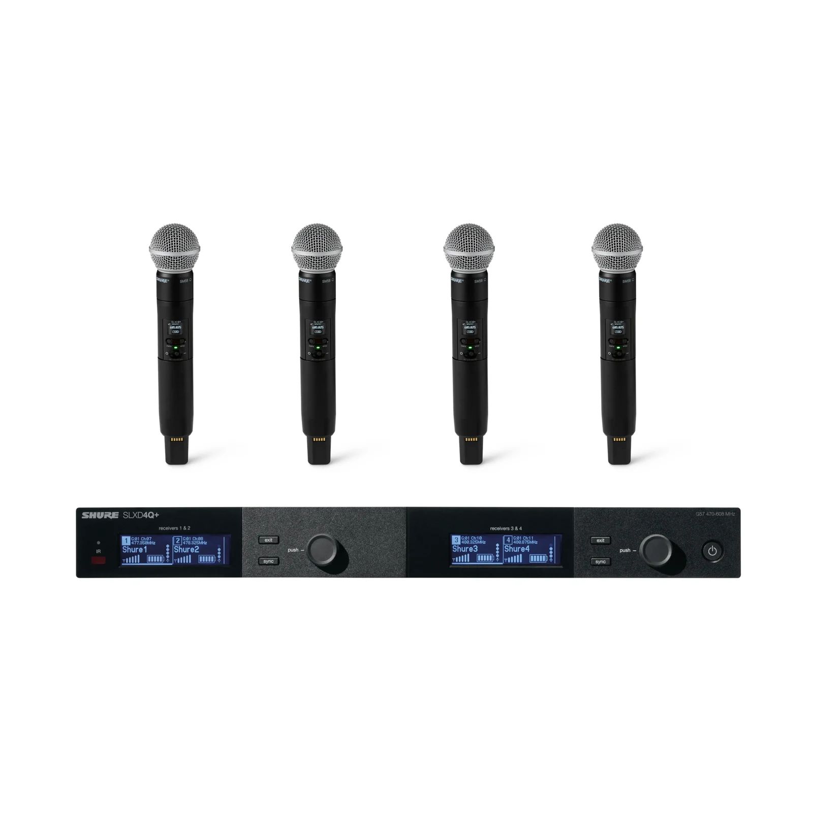 Shure SLXD24/N8CB — SLXD24Q+ Receiver + SM58 Transmitter Bundle (cápsula N8CB)