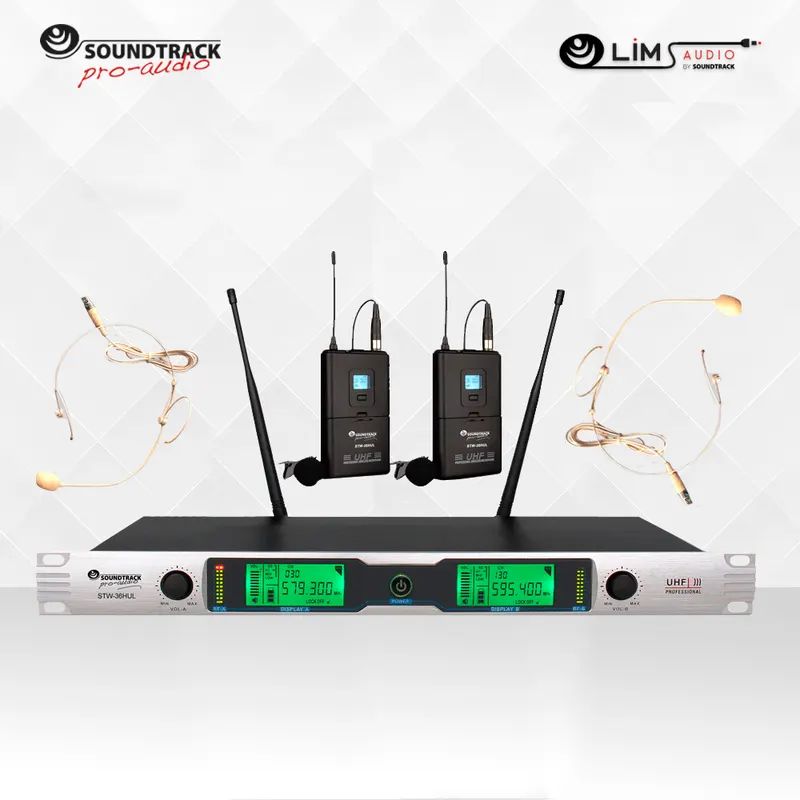 STW-36HUL Micrófono Inalámbrico UHF De dos Canales