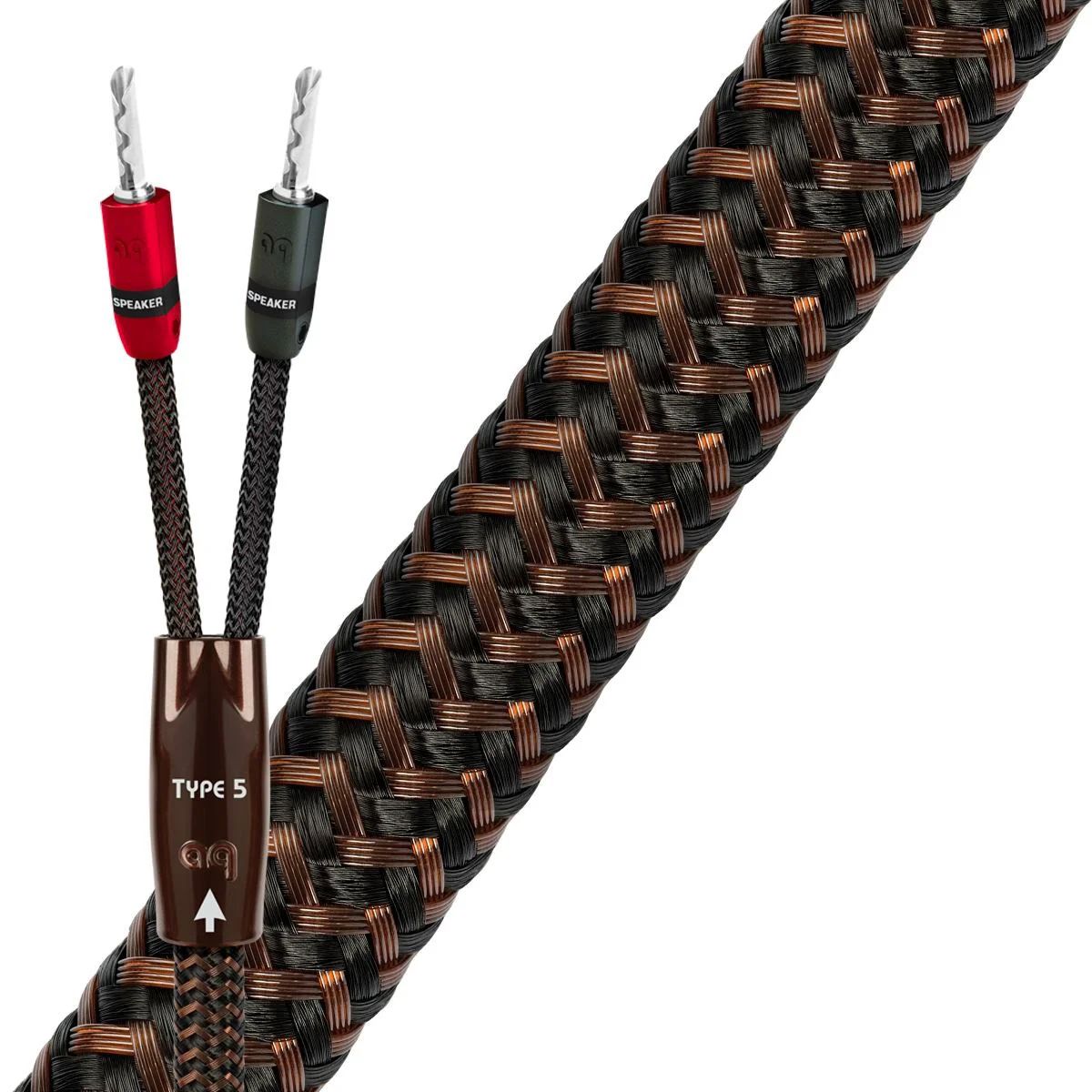 AudioQuest Type 5 — Cable de bocina (par 2.0 m, bananas BFAS)