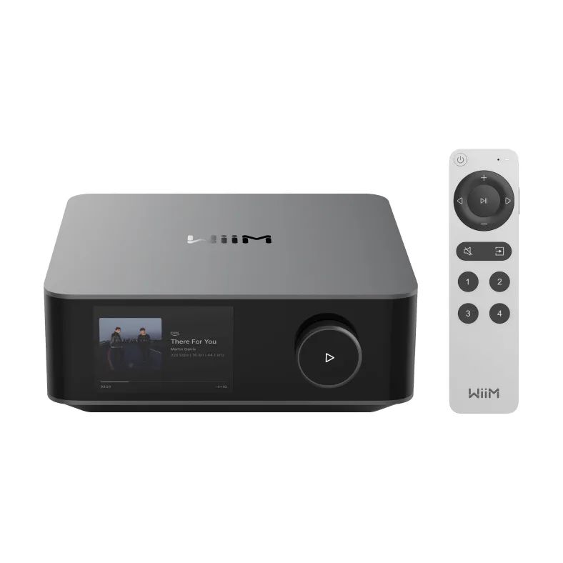 WiiM Amp Ultra — Amplificador de 100 W con streaming y pantalla táctil