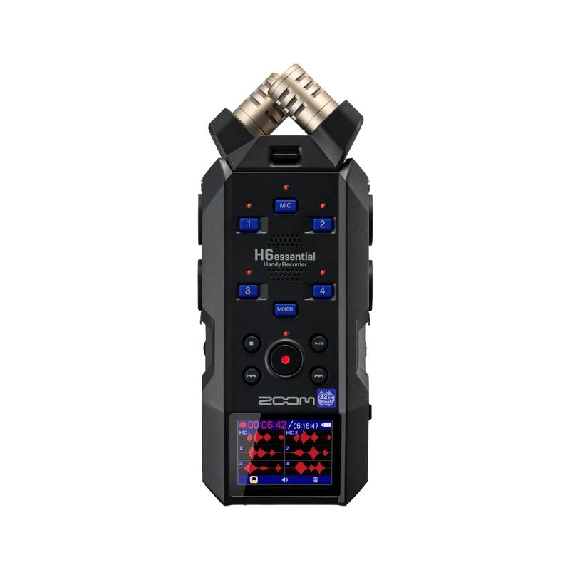 ZOOM H6essential — Grabadora de mano de 6 pistas con cápsulas intercambiables