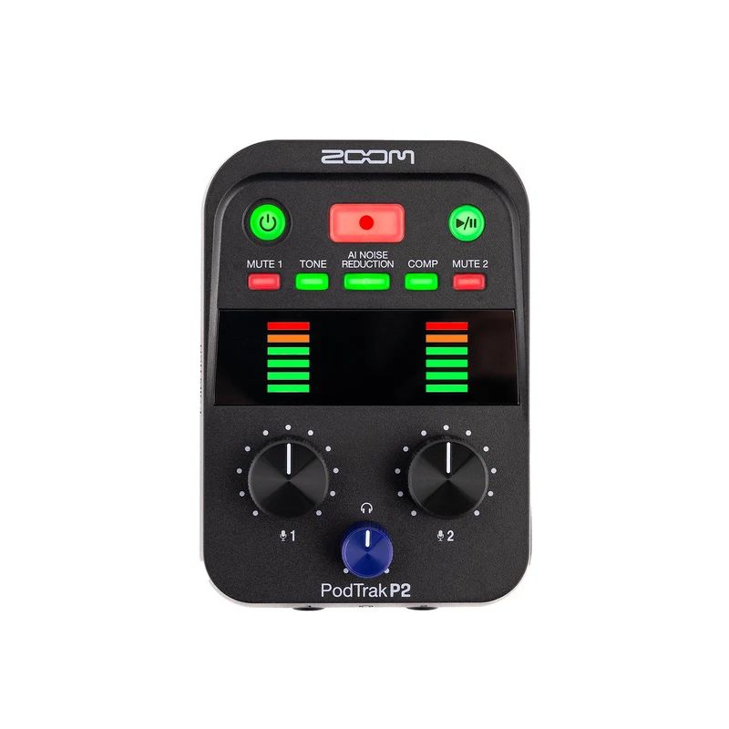 ZOOM PodTrak P2 — Grabadora de podcast portátil